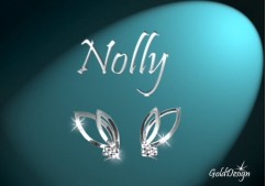 Nolly - náušnice stříbřené